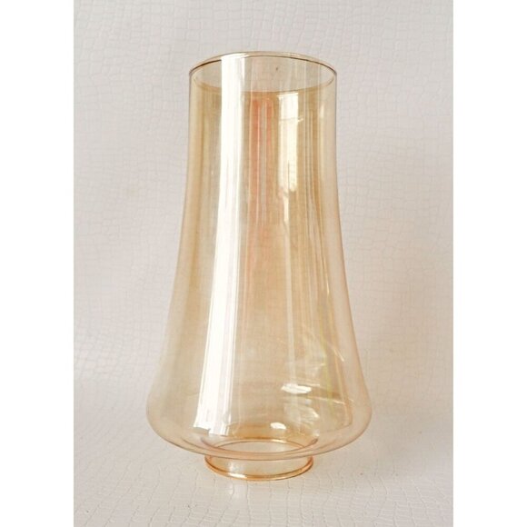 Retro Amber Fitter Glass Brandy Replacement Glass Shade Globe - Picture 1 of 4